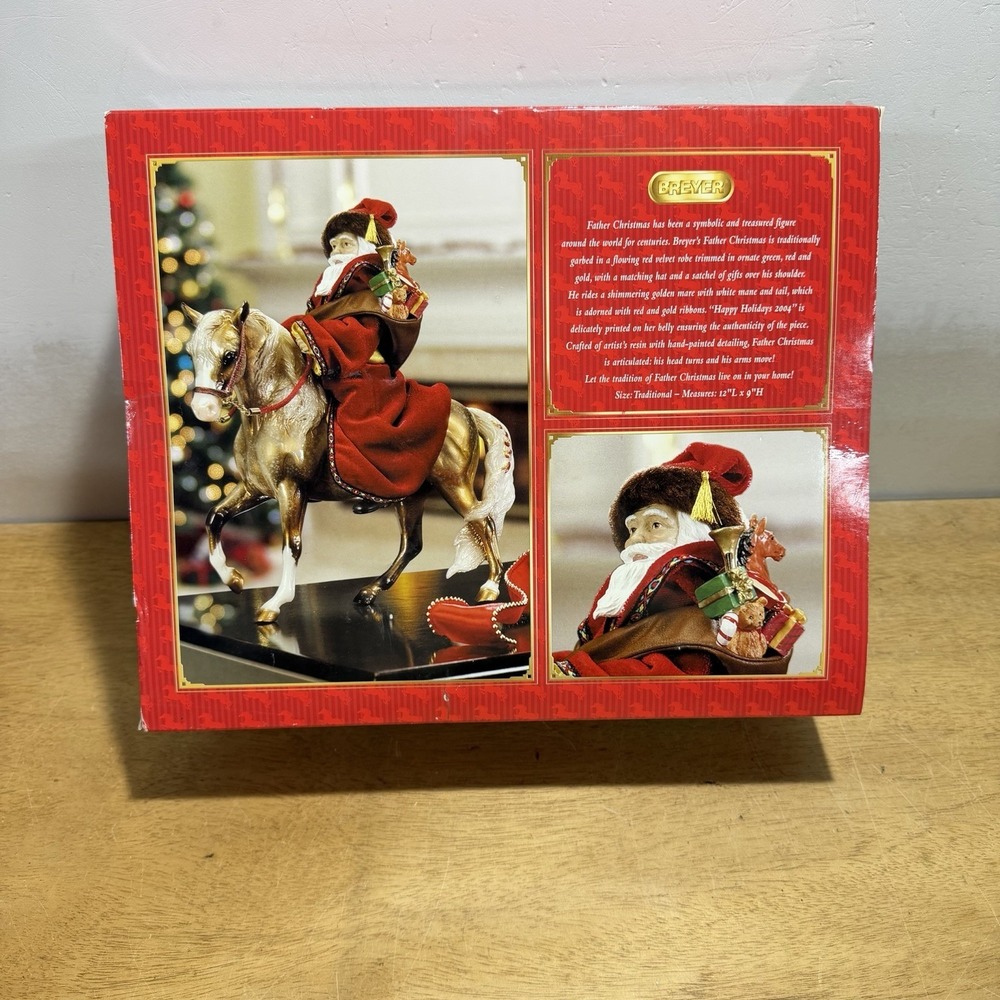 Breyer Father Christmas Holiday Horse Eighth in a Series 2004 New in Box #700404 - Picture 6 of 11